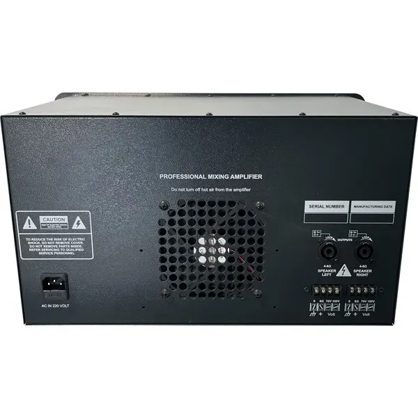 BOFMANN 7 KANAL 2X250 WATT EKO'LU STREO SMPS D CLASS POWER MİKSER AMPLİFİKATÖR
